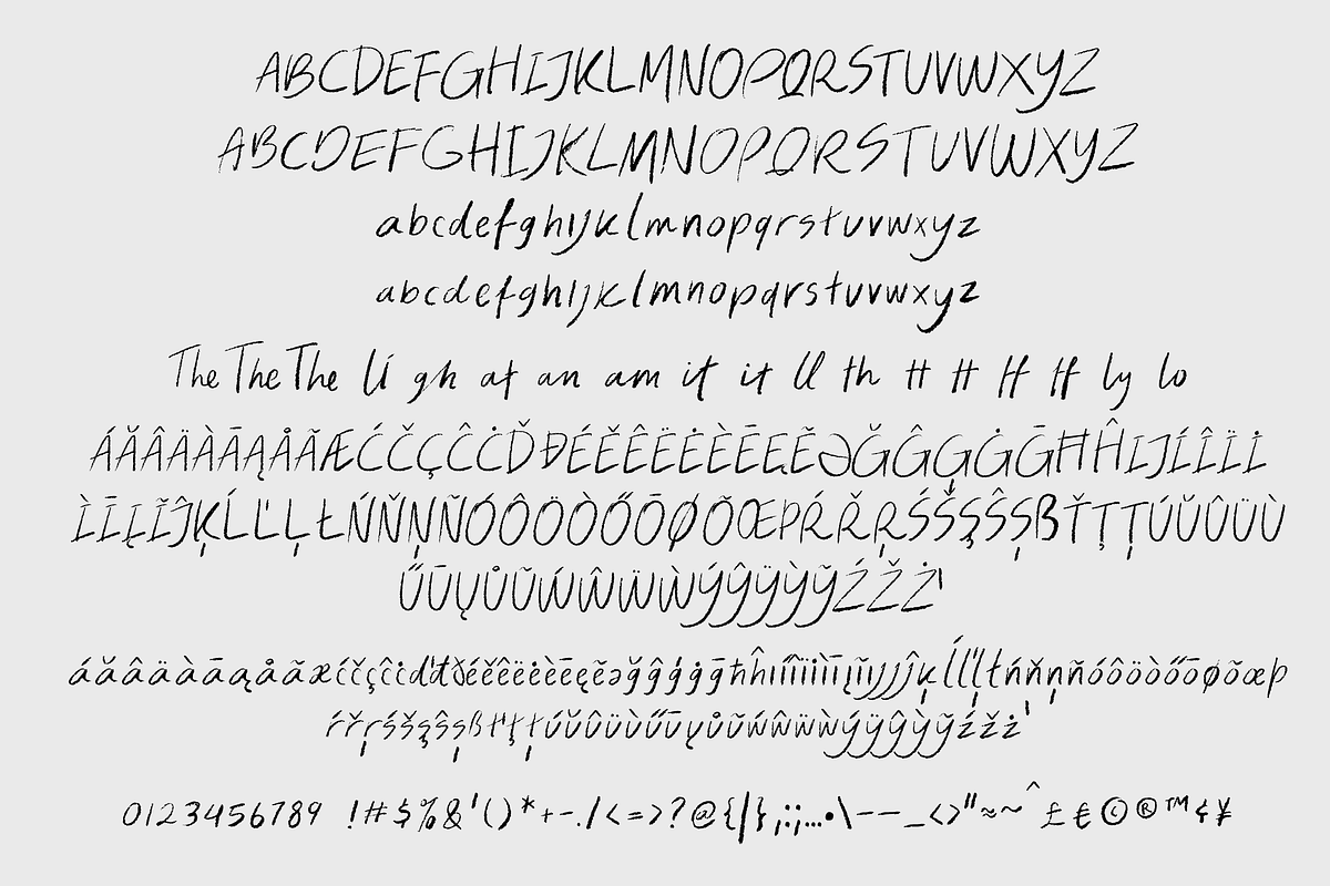 Blissful Radiance Handwritten Font, a Handwritten Font by The Gelato Type (Photo 15 of 33)