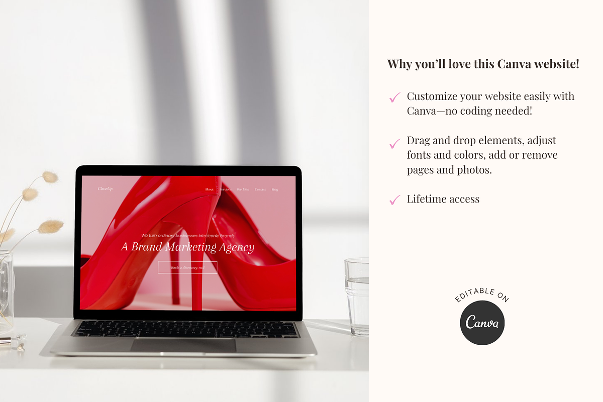 Marketing Agency Website Template, a Landing Page Template by GlamWebDesigns (Photo 5 of 8)