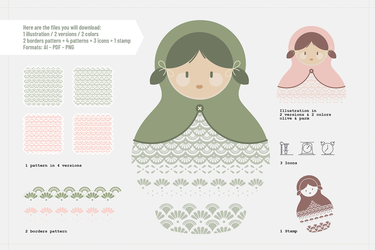 Illustration Set for Kids Designs, a Card Template by AnneCeline (Photo 4 of 7)