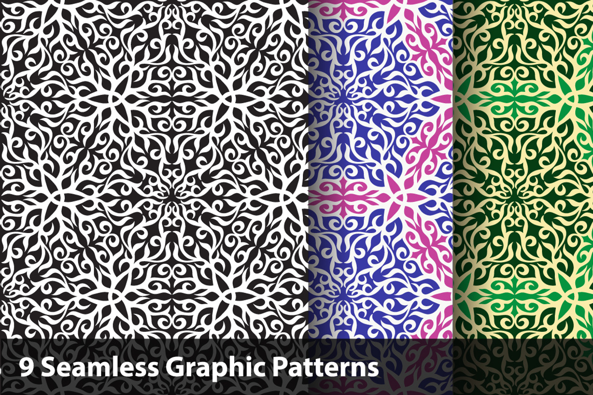 Graphic Seamless Pattern Set, a Pattern Graphic by JGO