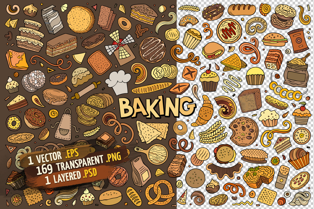 Baking Objects & Symbols Set, an Object Graphic by BALABOLKA