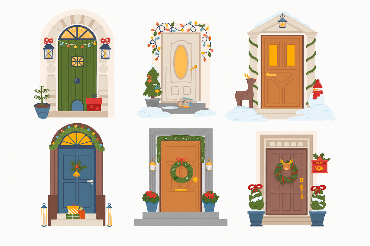 Whimsical Xmas Illustrations, a Seasonal Illustration by Anna Studio (Photo 11 of 12)