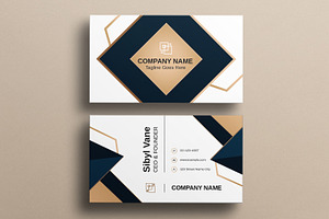 Professional Business Card Template, a Print Template by MightyDesign