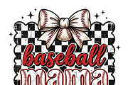 Coquette Baseball Mama Sublimation, a Work Illustration by CraftArtStudio (Thumbnail 5 of 5)