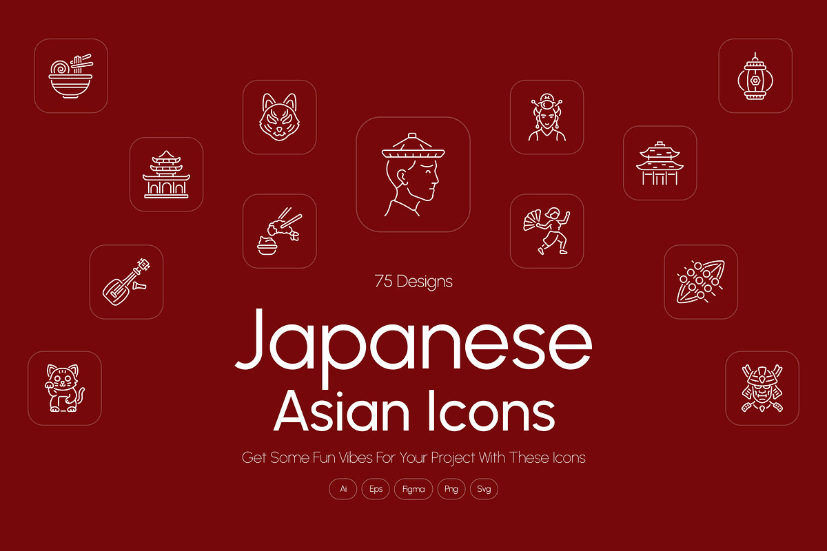 Japanese and Asian Icons, an Outline Icon by Prosymbols (Photo 1 of 7)