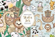Noah's Ark Digital Papers, a Pattern Graphic by Masha  Studio (Thumbnail 3 of 8)