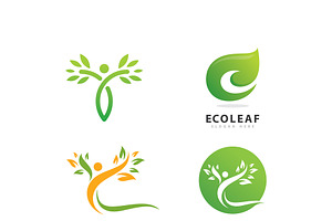 Ecology people nature logo element, a Graphic by T.Vooka