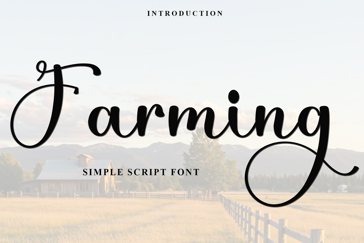 Farming, a Handwritten Font by FreshTypeINK (Photo 1 of 8)