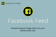 Facebook Feed Adobe Muse Widget, a Plug-in Add-On by MuseTemplatesPro (Thumbnail 1 of 2)
