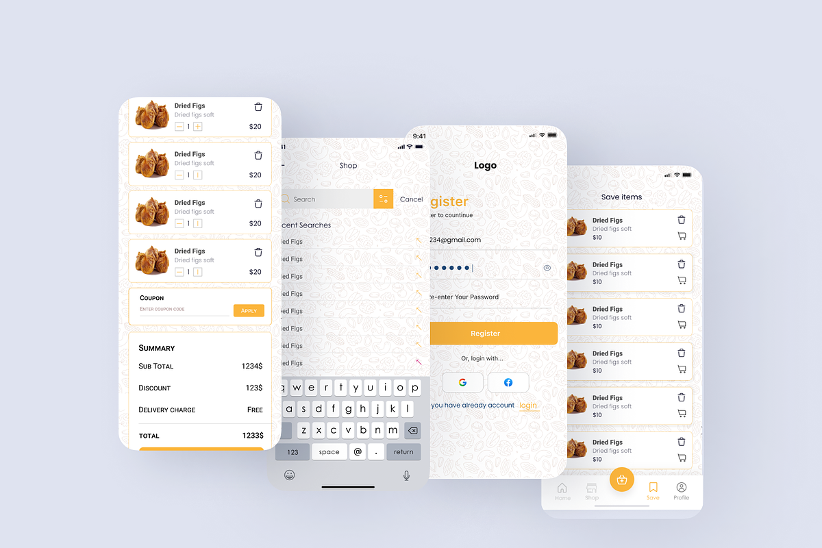 Dryfruit app design modern,3d app, an App Template by RayeesKhan (Photo 2 of 4)