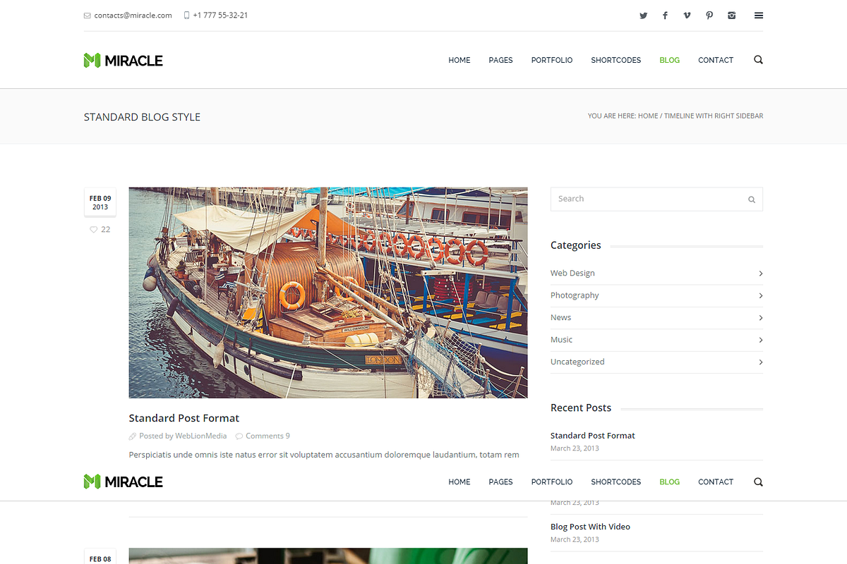 New Miracle - Responsive HTML5 Theme, a Websites & App Template by weblion (Photo 6 of 6)