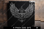 Eagle Wings Royal Crown Nobility, a Background Graphic by LaseredNinja (Thumbnail 6 of 7)