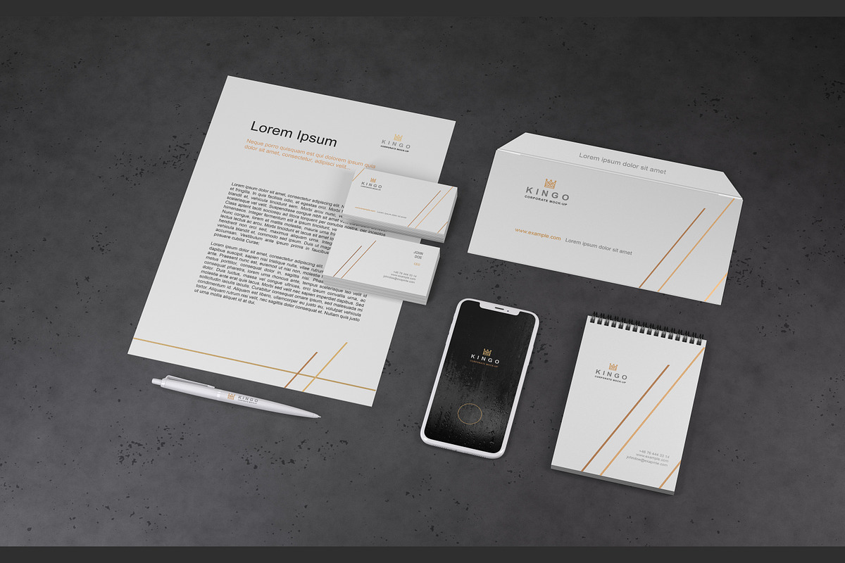 Stationery and Branding Mockup #2, a Product Mockup by Seven Lights (Photo 4 of 5)