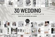 Wedding Instagram Canva Template, a Social Media Template by Snapybiz (Thumbnail 1 of 8)