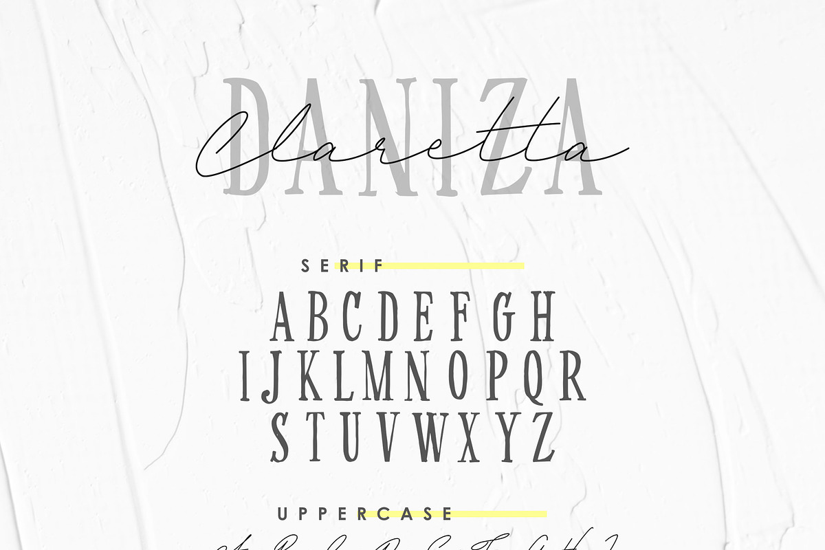 Daniza Claretta - Serif and Signatur, a Script Font by Inspiratype (Photo 9 of 11)