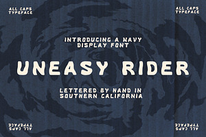 Uneasy Rider | Hand Drawn Wavy Font
