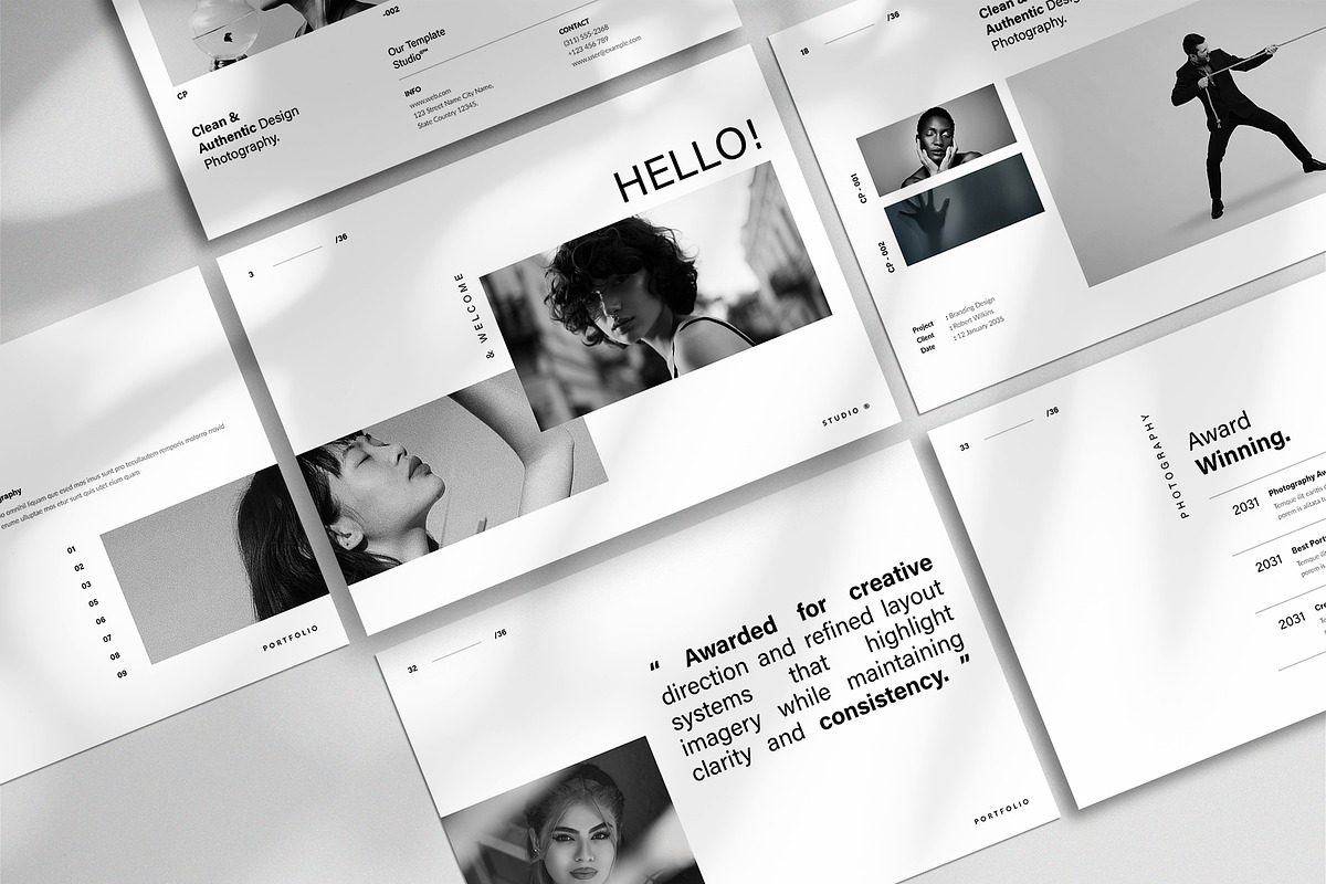 Photography Portfolio Template, a Brochure Template by TemplateFolio-Shop (Photo 2 of 20)