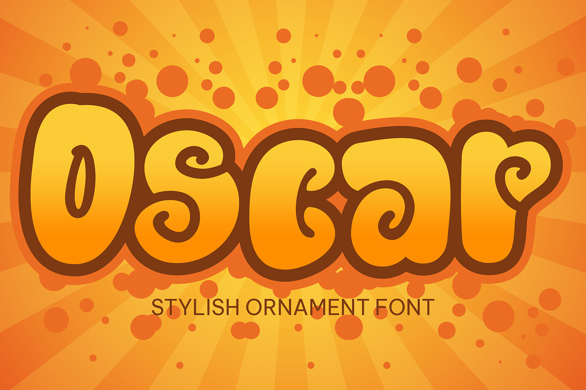 Oscar - Stylish Ornament Font, a Font by Fontcastle (Photo 1 of 7)
