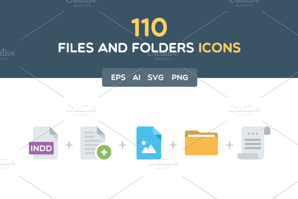 110 Files and Folders Icons