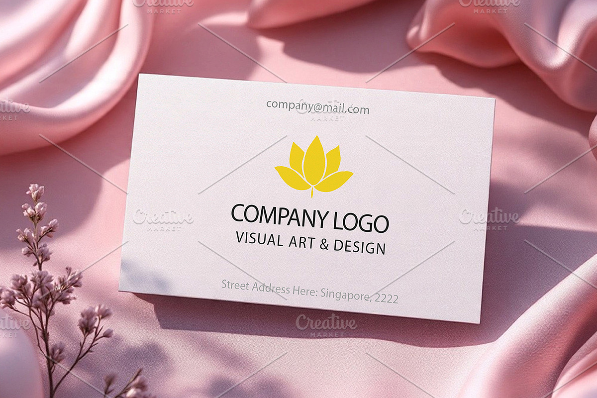 Business Card & Makeup Background, an Advertising Mockup by Mockup Stories (Photo 2 of 2)