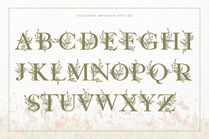 Leafletter Monogram Font Kit