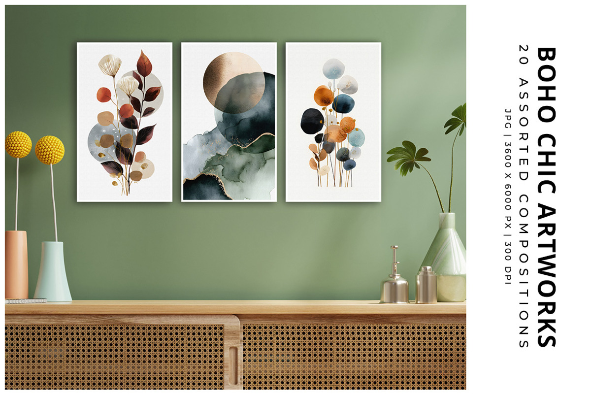 Boho Chic Artworks, a Decorative Illustration by Digital Art Creations (Photo 3 of 6)