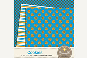 Cookie Digital Paper, a Pattern Graphic by JennyL Designs (Thumbnail 3 of 3)