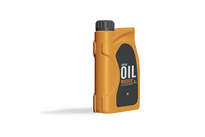 Motor Oil Bottle Mockup