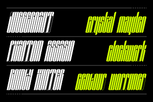 SEGAPUNK BOLD FUTURISTIC TYPEFACE