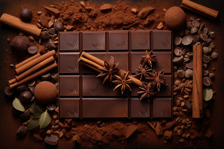 Chocolate, cocoa powder, cinnamon an, a Photo by Iftikhar Alam