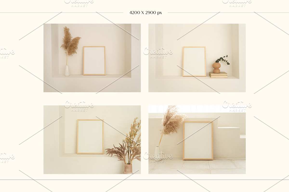 Frame Mockup Bundle, a Print Template by LOPEstudio (Photo 2 of 11)