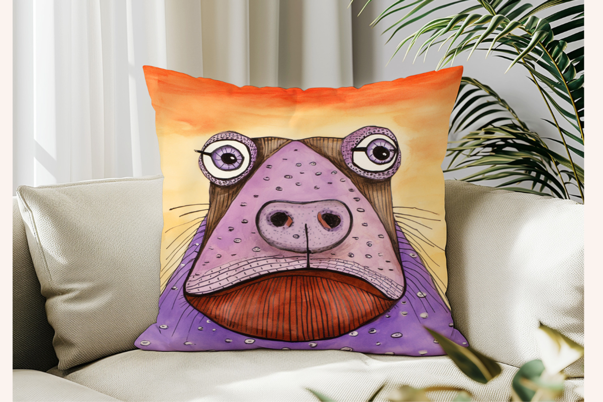 Mixed Media Abstract Winter Animals, an Animal Illustration by PrintHaven Designs (Photo 7 of 9)