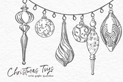 Xmas set graphic illustrations, a Decorative Illustration by Ann Astro (Thumbnail 15 of 24)