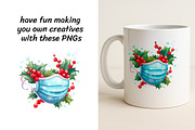 Christmas Medical Clipart Bundle, a Healthcare Illustration by InkyQueenArt (Thumbnail 3 of 6)
