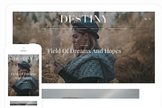 Blogger Template Responsive -Destiny, a Templates & Theme by ThemeShine (Thumbnail 1 of 6)