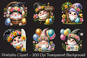 Easter day gnome peeking clipart, an Illustration by RobertsArt (Thumbnail 4 of 7)