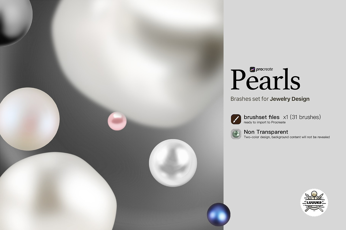 31 Procreate Pearls brashes set, a Brush Add-On by Luuuka studio (Photo 3 of 7)