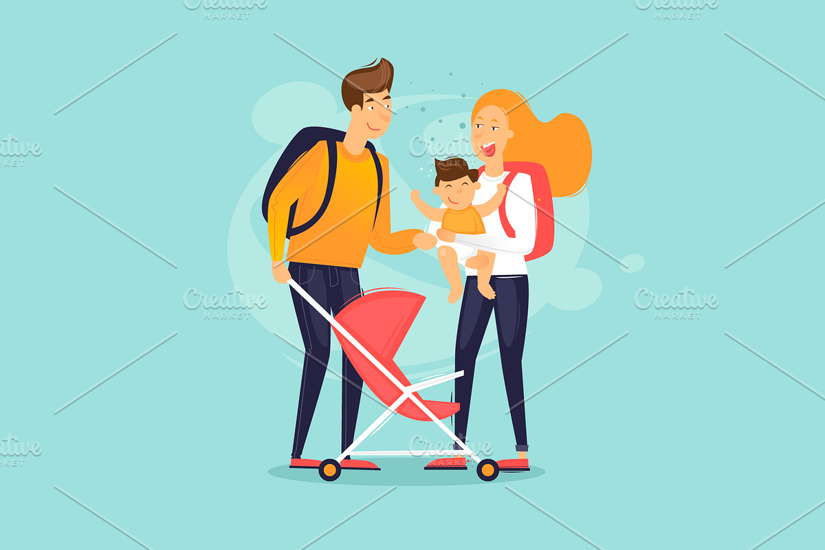 Traveling with children, a Person Illustration by Podis (Photo 3 of 5)