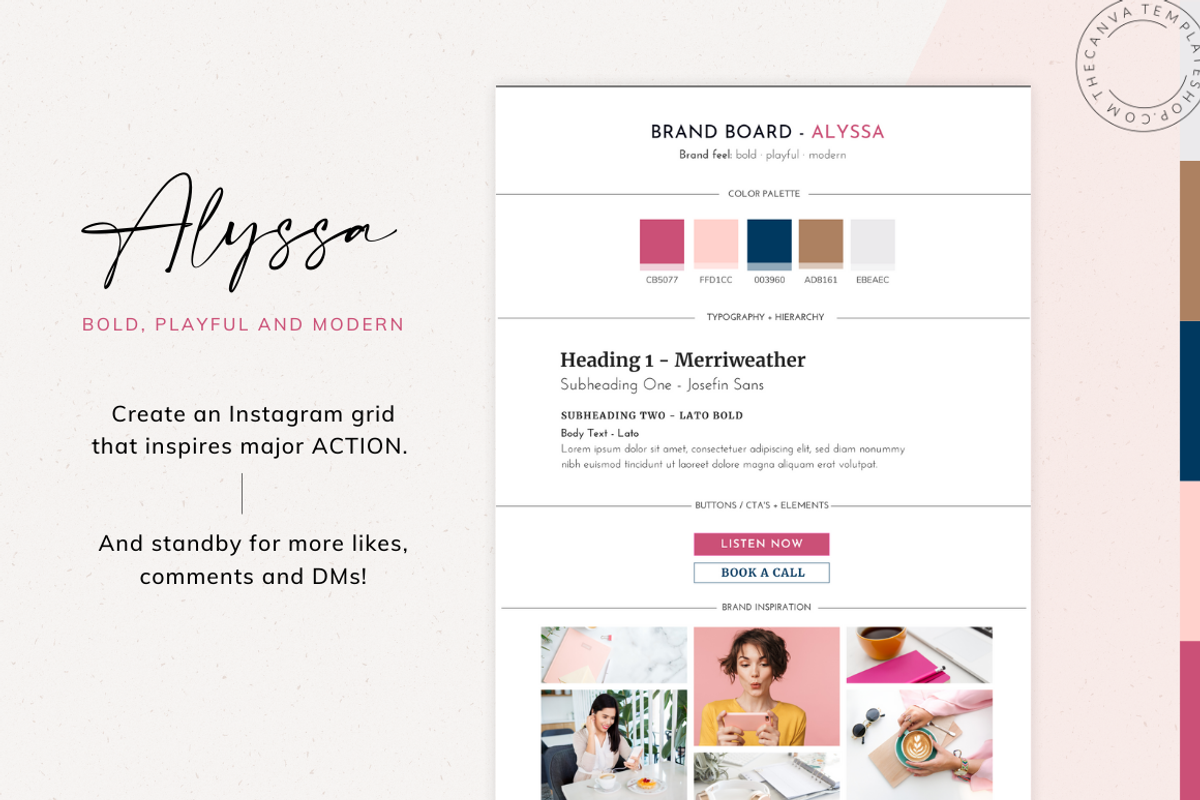 Alyssa Email Signature Template, a Templates & Theme by The Canva Template Shop (Photo 2 of 4)
