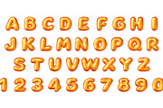 3D gold alphabet and numeral set in, an Object Illustration by Abscent (Thumbnail 2 of 3)