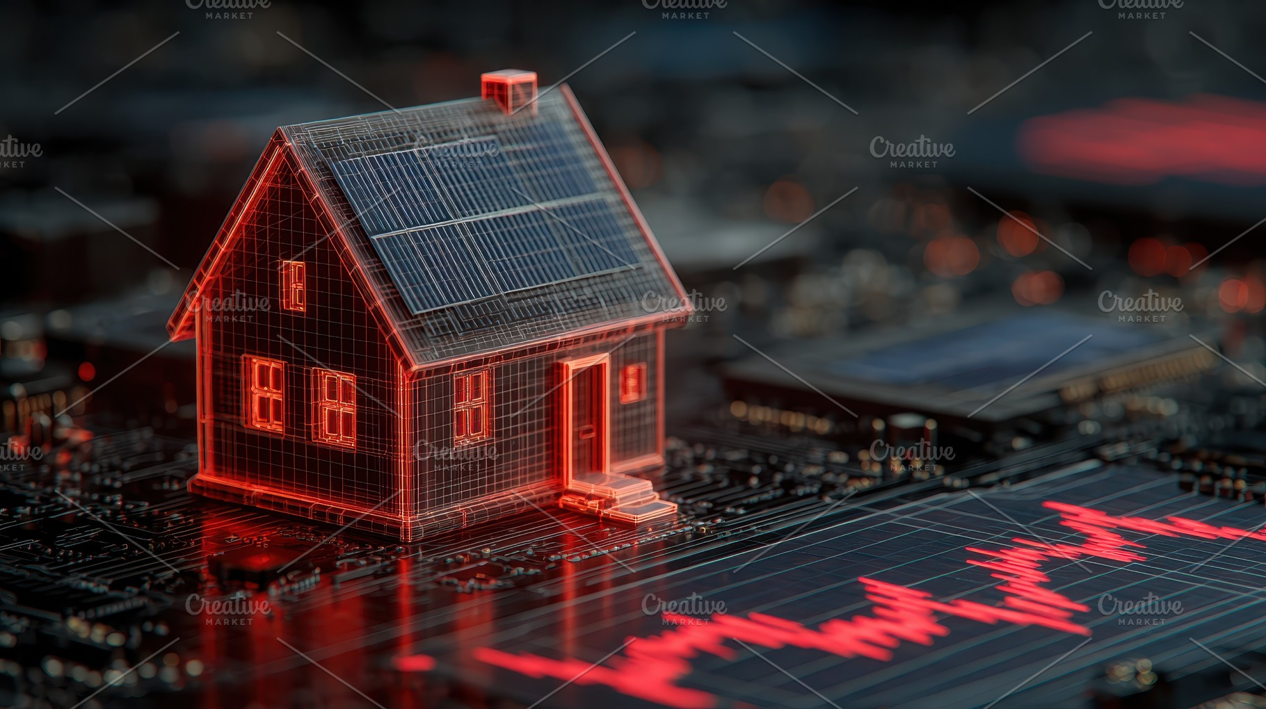 Smart Home Solar Energy Technology N, a Photo by Pixeness Studio