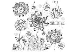 plain linear floral