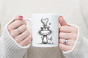 Whimsical Cute Valentines Monster Cl, an Illustration by designcity5 (Thumbnail 5 of 5)