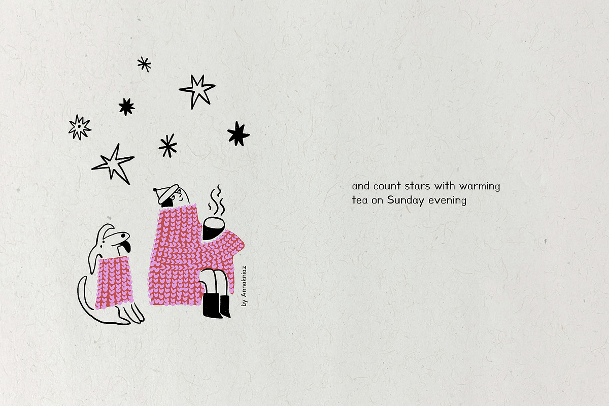 Winter Characters, a Seasonal Illustration by Annakniaz (Photo 5 of 13)