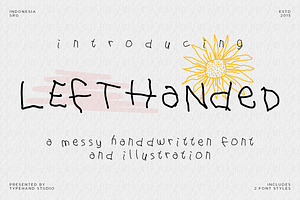 Lefthanded — Messy Handwritten