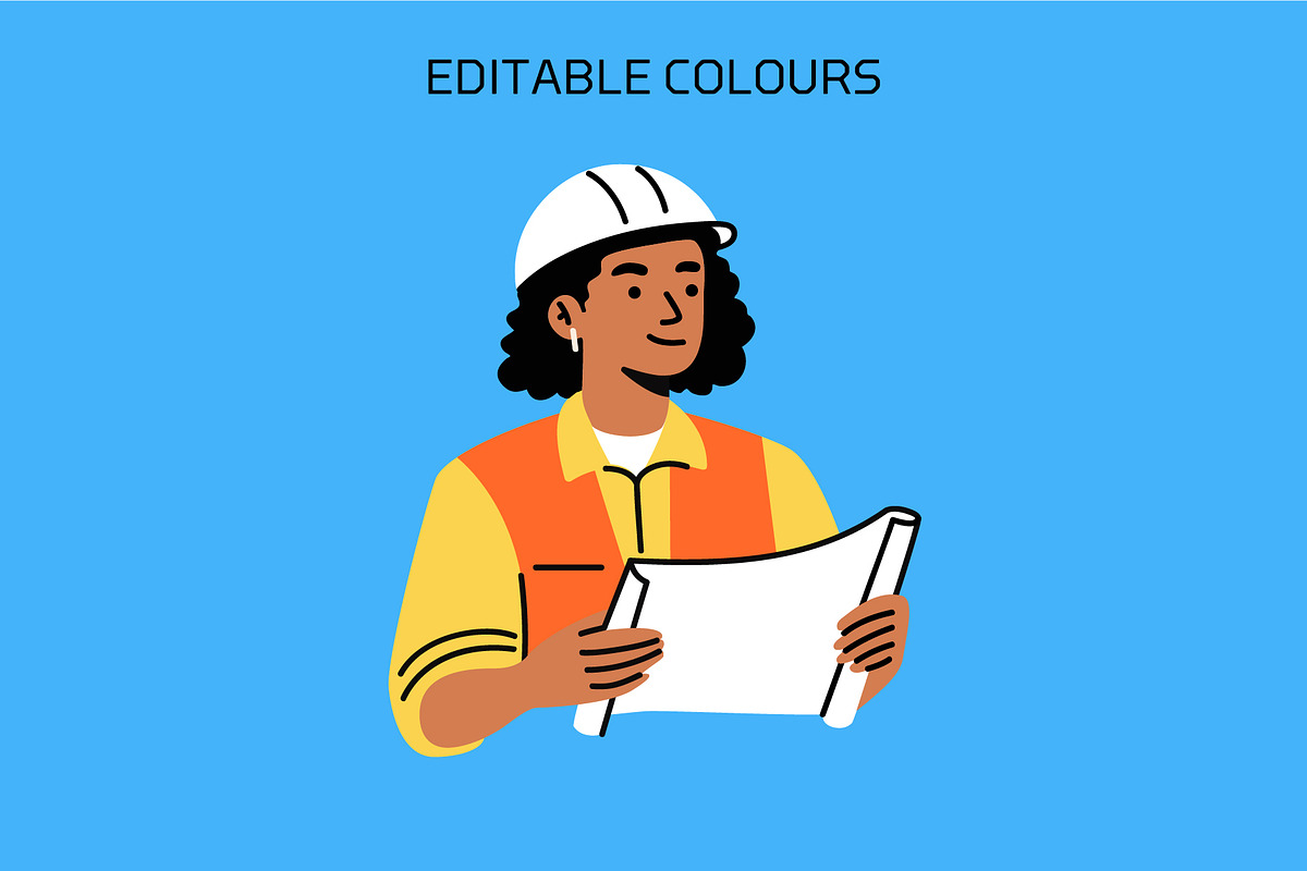 Construction Worker 02 – Vector, a Person Illustration by Studio22 (Photo 2 of 3)