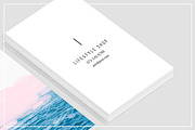 Ocean + Pink Business Card Template, a Business Card Template by Human-made. Made to feel. (Thumbnail 3 of 4)