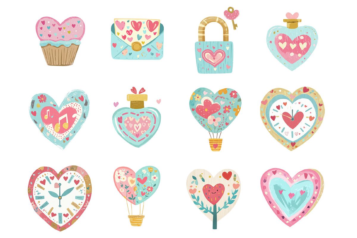 Valentine Clipart, an Illustration by Design Market (Photo 2 of 3)