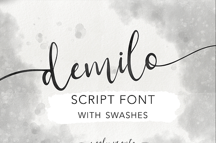 Demilo Brush Script With Swashes