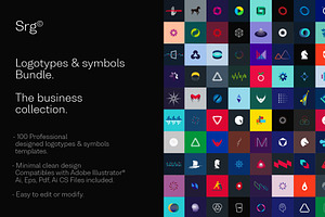 100 Logotypes & symbols bundle